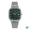 ساعت مچی مردانه کاسیو چهارگوش سیلور صفحه سبز Casio-6705-G