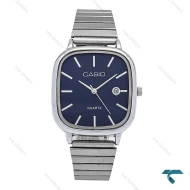 ساعت مچی مردانه کاسیو چهارگوش سیلور صفحه سرمه ای Casio-6706-G