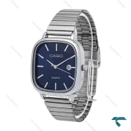 ساعت مچی مردانه کاسیو چهارگوش سیلور صفحه سرمه ای Casio-6706-G