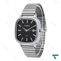 ساعت مردانه کاسیو جهارگوش سیلور صفحه مشکی Casio-6707-G