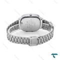 ساعت کاسیو چهارگوش مردانه سیلور صفحه دودی دوزمانه Casio-6709-G