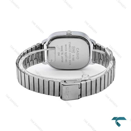 ساعت مردانه کاسیو چهارگوش سیلور صفحه آبی Casio-6710-G