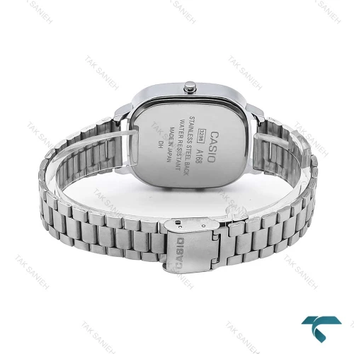 ساعت کاسیو دوزمانه چهارگوش مردانه سیلور صفحه سفید Casio-6711-G