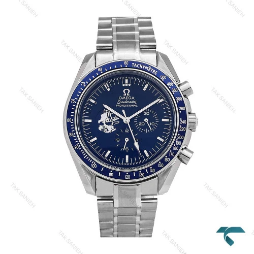ساعت مردانه امگا اسپیدمستر پروفشنال استیل سرمه ای Omega-6724-G