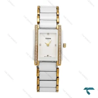 ساعت رادو Integral زنانه طلایی سفید دورنگین Rado-6729-L