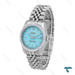 ساعت رولکس زنانه سیلور تیفانی خطی مدیوم Rolex-6739-L
