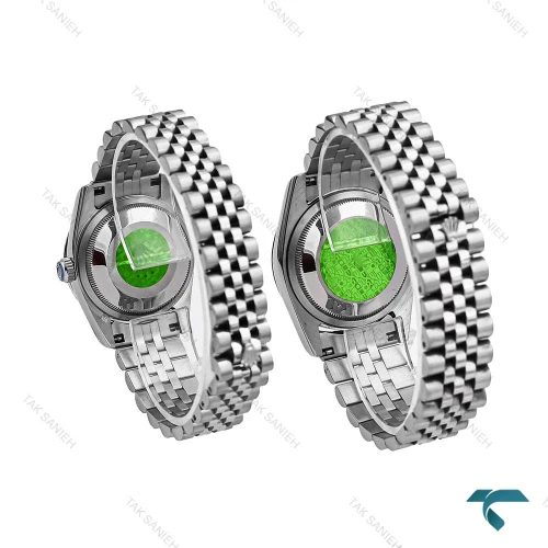 ساعت ست رولکس دیت جاست سیلور صفحه تیفانی خطی Rolex-6741-S