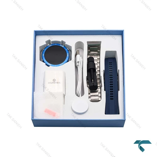 ساعت هوشمند هامر GS Ultmate اورجینال نقره ای سرمه ای Hummer-6751-U