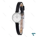 ساعت زنانه دنیل ولینگتون مینی گرد سیلور بند چرم مشکی DW-6770-L