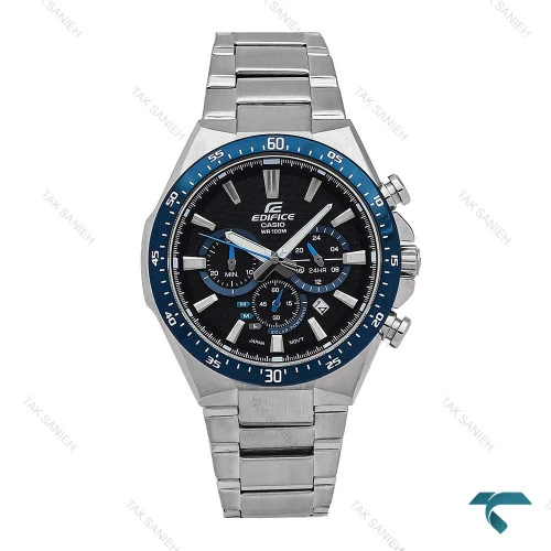 ساعت مردانه کاسیو ادیفایس EQS-800 استیل صفحه سرمه ای Edifice-6776-G