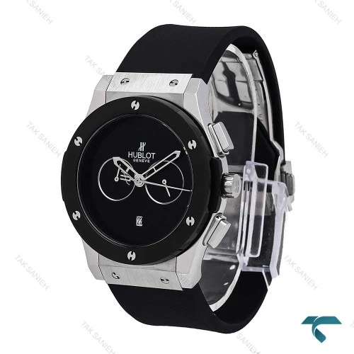 ساعت هابلوت سیلور مشکی مهندسی Hublot-6784-G