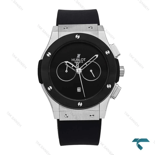 ساعت هابلوت سیلور مشکی مهندسی Hublot-6784-G