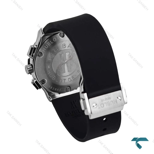 ساعت هابلوت مردانه نقره ای مشکی مهندسی Hublot-6785-L