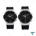 ساعت ست هابلوت نقره ای مشکی مهندسی Hublot-6786-S