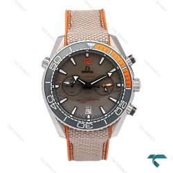 ساعت مردانه امگا سیمستر سه موتوره طوسی نارنجی Omega-6799-G