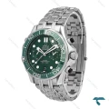 ساعت امگا سیمستر کرنوگراف نقره ای صفحه سبز Omega-6804-G