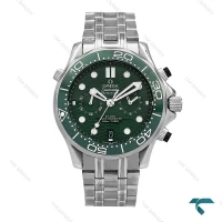 ساعت امگا سیمستر کرنوگراف نقره ای صفحه سبز Omega-6804-G