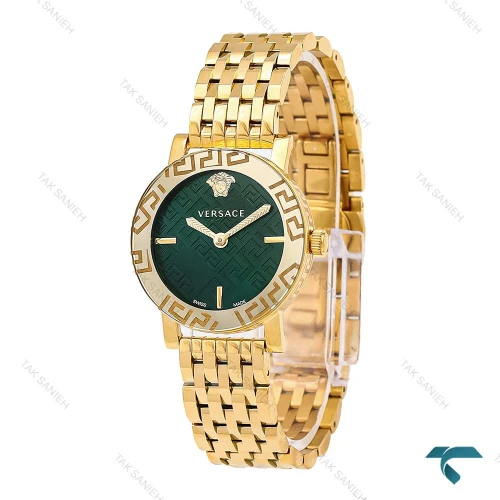 ساعت زنانه ورساچه Greca Glass طلایی صفحه سبز Versace-6813-L