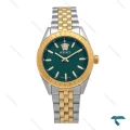 ساعت ورساچه V-Code زنانه دورنگ طلایی صفحه سبز Versace-6814-L