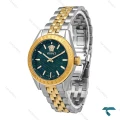 ساعت ورساچه V-Code زنانه دورنگ طلایی صفحه سبز Versace-6814-L