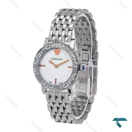 ساعت ورساچه Greca Glass زنانه نقره ای صفحه سفید Versace-6815-L
