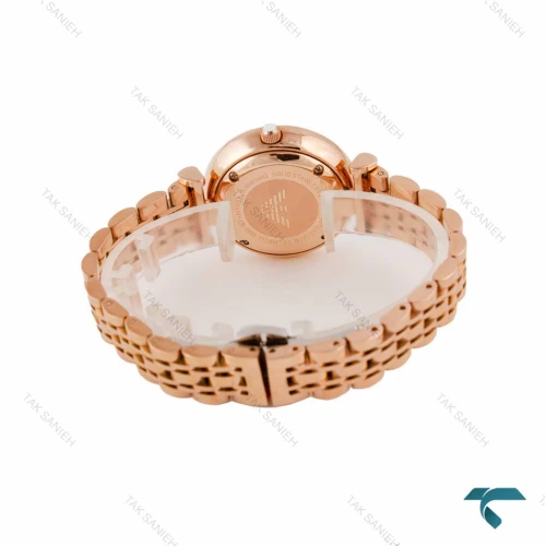 ساعت امپریو آرمانی رزگلد ایندکس نگین Armani-6817-L