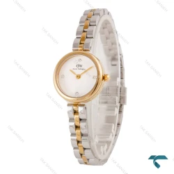ساعت دنیل ولینگتون ELAN زنانه دو رنگ طلایی صفحه سفید DW-6823-L