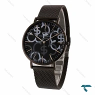 ساعت دنیل ولینگتون مردانه حصیری مشکی صفحه دلار DW-6826-G