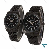 ساعت ست رولکس دیت جاست فول مشکی Rolex-6848-S