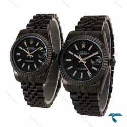 ساعت ست رولکس دیت جاست فول مشکی Rolex-6848-S