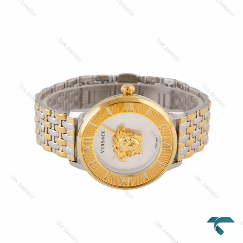 ساعت ورساچه La Medusa زنانه دورنگ طلایی Versace-6854-L