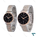 ساعت ست سیتیزن VIP دورنگ رزگلد صفحه مشکی Citizen-6865-S