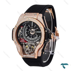 ساعت هابلوت بیگ بنگ مردانه قاب رز فول نگین Hublot-6867-G
