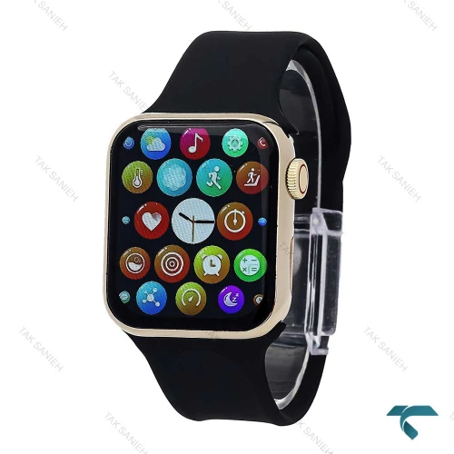 ساعت هوشمند هامر مشکی سری 9 قاب طلایی Hummer-6877-U