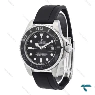 ساعت رولکس مردانه یاخ مستر بند رابر سیلور مشکی Rolex-6885-G