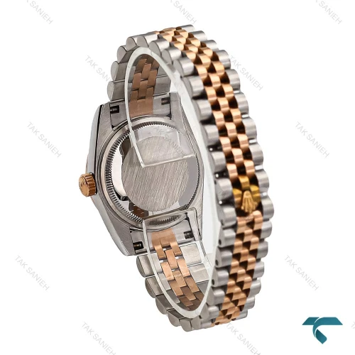ساعت زنانه رولکس دورنگ رزگلد دورنگین Rolex-6893-L