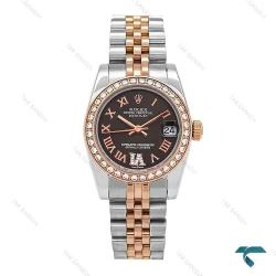 ساعت زنانه رولکس دورنگ رزگلد دورنگین Rolex-6893-L