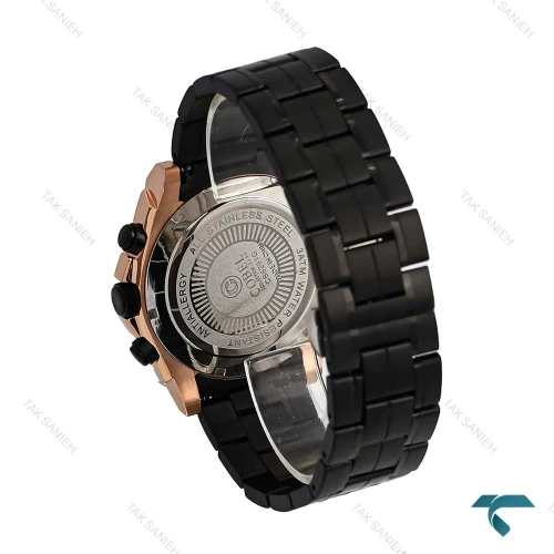 ساعت کوبل CB6291G مردانه رزگلد مشکی Cobel-6905-G