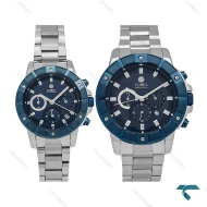 ساعت ست زنانه و مردانه کوبل CB6298 سیلور سرمه ای Cobel-6907-S