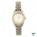 ساعت داتیس زنانه D8889L دورنگ طلایی صفحه سیلور Datis-6909-L