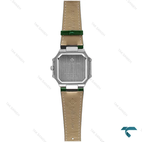 ساعت مردانه پتک فیلیپ Cubitus سیلور بند چرم سبز Patek-6929-G