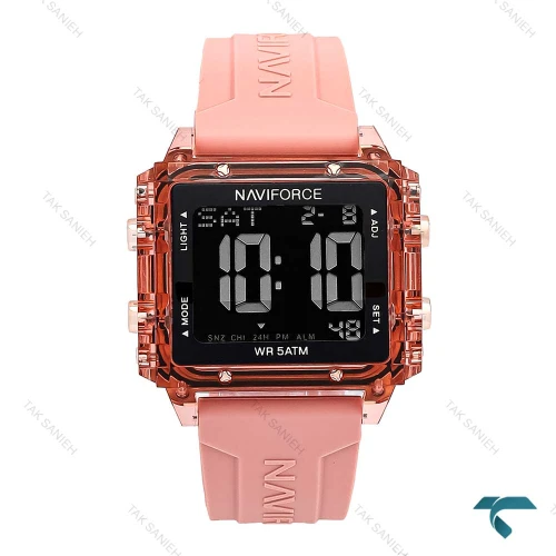 ساعت نیوی فورس NF7101 دخترانه صورتی NaviForce-6943-L