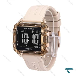 ساعت اسپرت نیوی فورس NF7101  کرمی NaviForce-6946-L