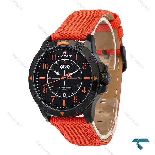 ساعت مردانه نیوی فورس NF9204 مشکی نارنجی NaviForce-6947-G