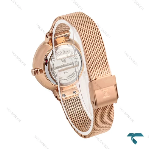 ساعت نیوی فورس NF5013 زنانه رزگلد NaviForce-6953-L