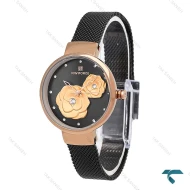 ساعت نیوی فورس NF75013 زنانه رزگلد مشکی NaviForce-6955-L