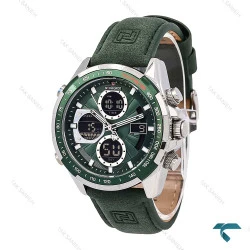 ساعت نیوی فورس NF9197 مردانه نقره ای بند جیر سبز NaviForce-6962-G