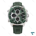 ساعت نیوی فورس NF9197 مردانه نقره ای بند جیر سبز NaviForce-6962-G