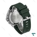 ساعت نیوی فورس NF9221 مردانه سیلور سبز بند رابر NaviForce-6963-G