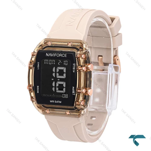 ساعت دخترانه نیوی فورس NF7102 کرم رنگ NaviForce-6980-L